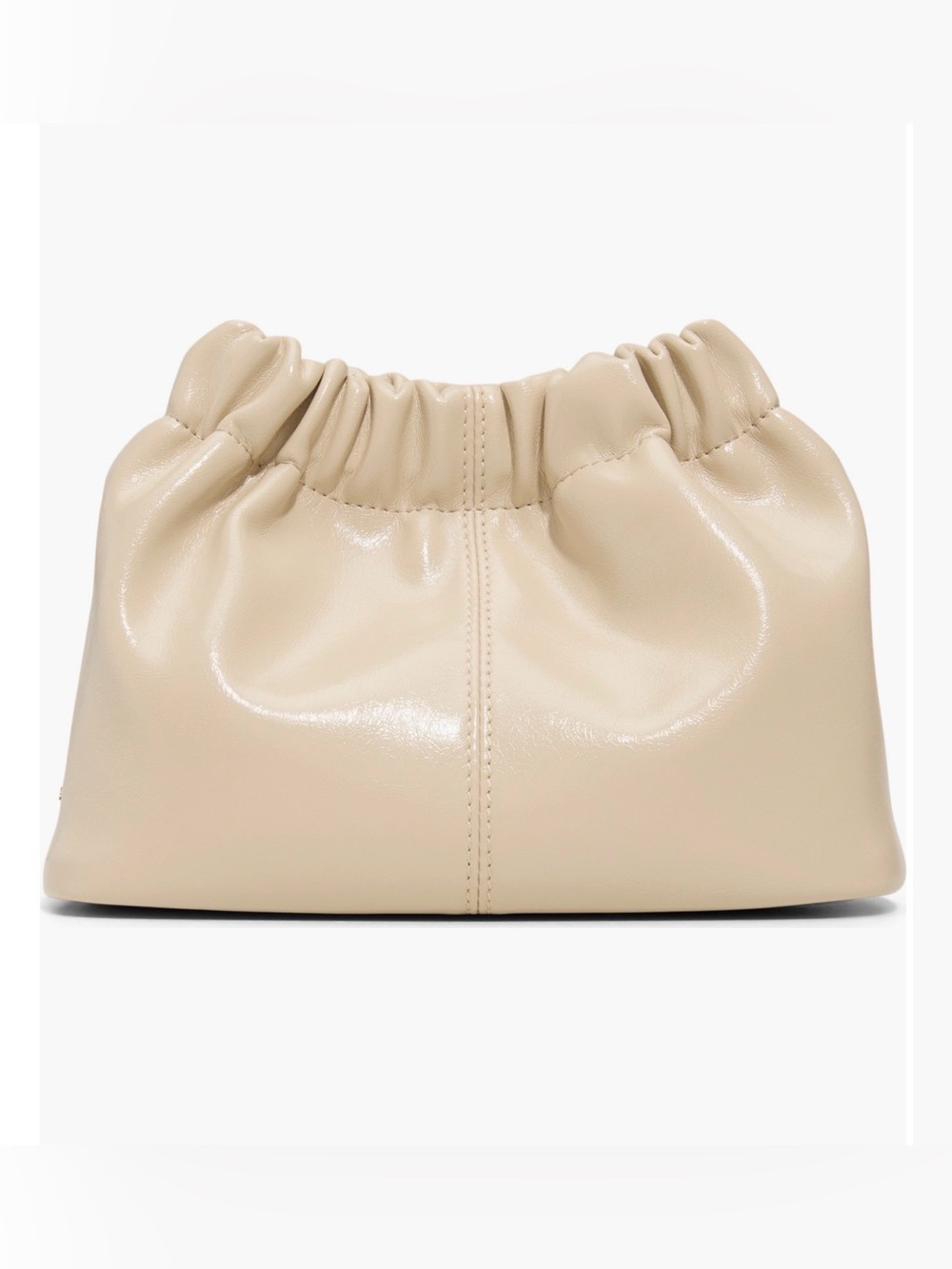 Ted Baker Cream Essie Bow Strap Ruched Pouch NWT